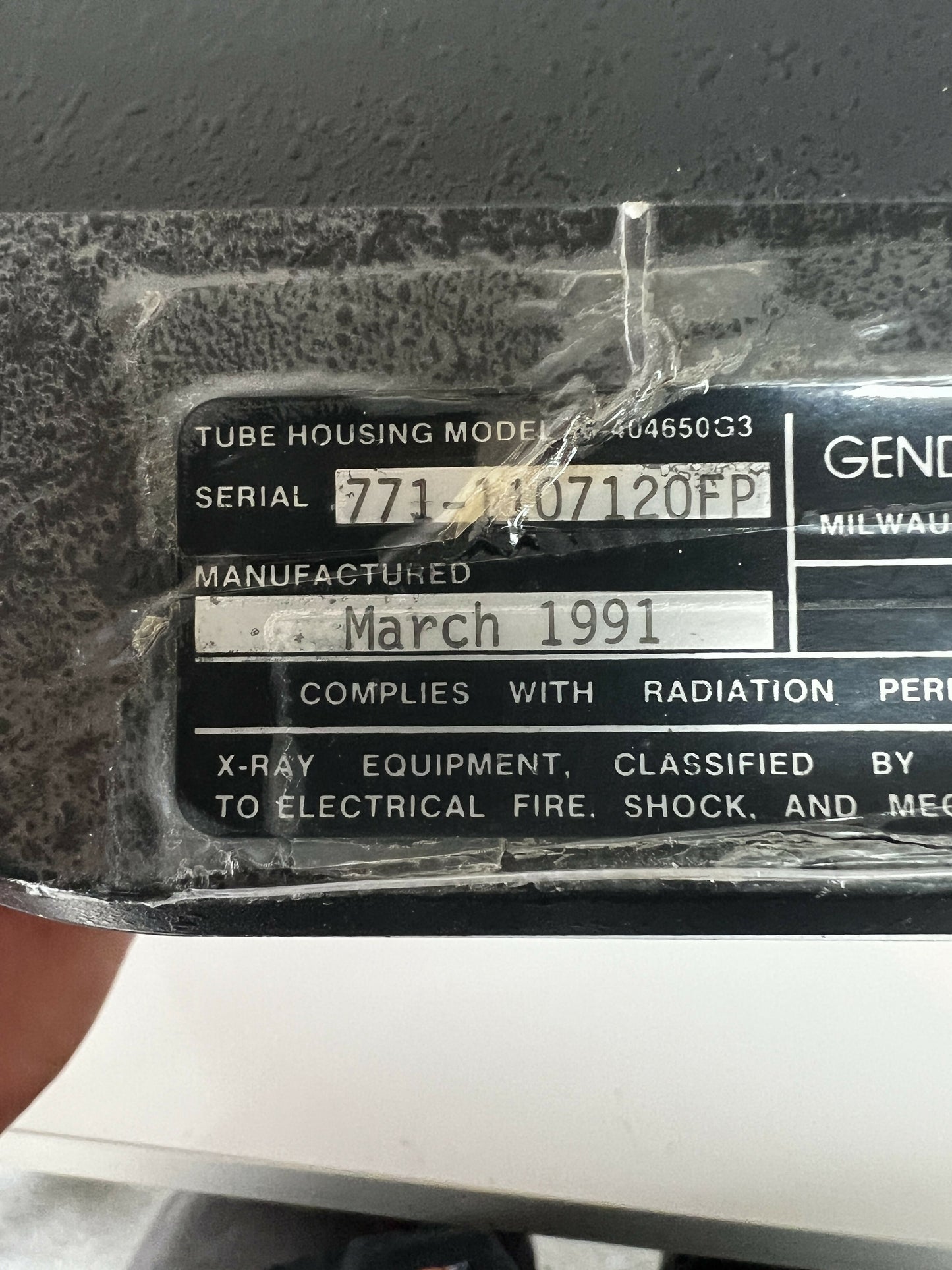 Gendex 770 Tube Head