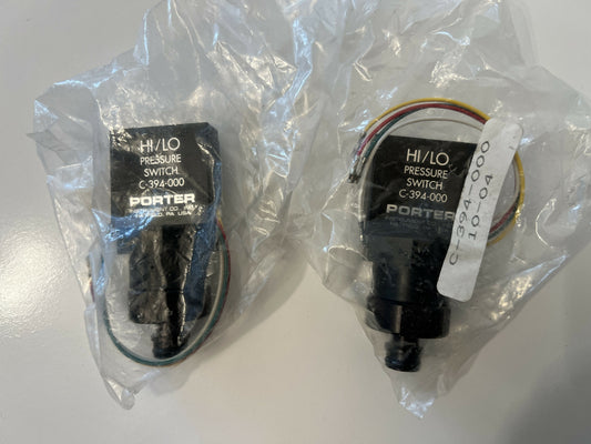 PORTER SENTINEL MANIFOLD HI LOW PRESSURE SWITCH