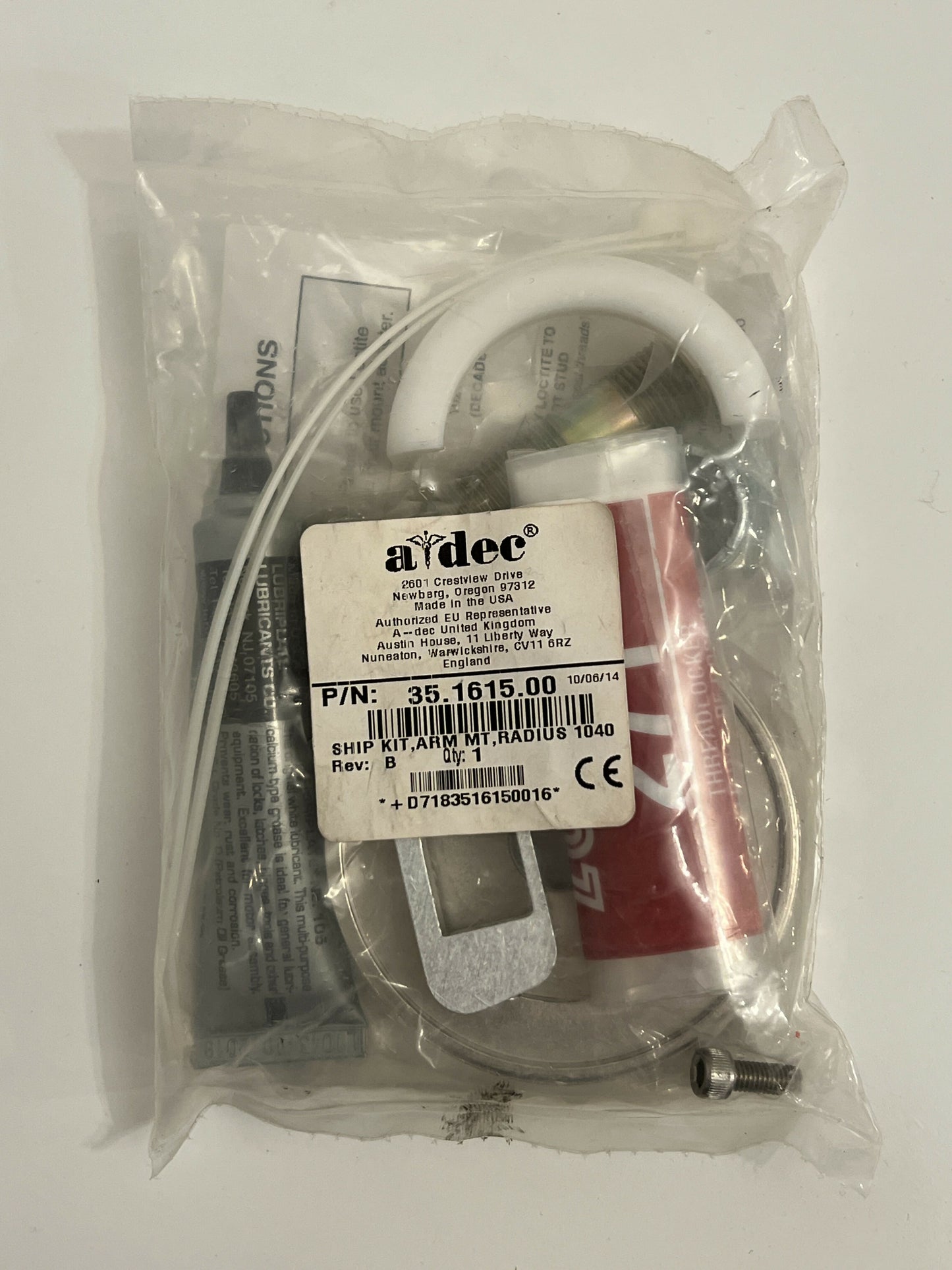A-DEC SHIP KIT RADIUS MOUNT 1040